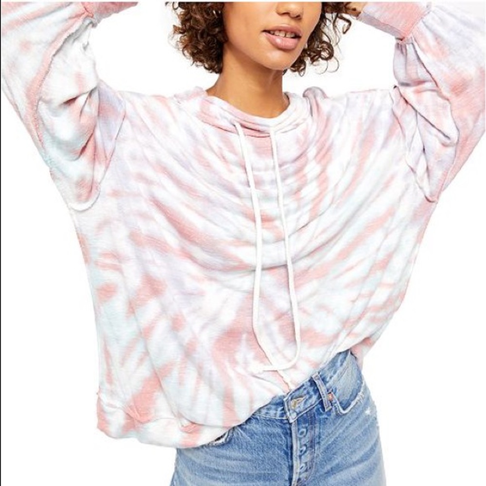 FREE PEOPLE BEST CATCH TIE DYE SWEATSHIRT